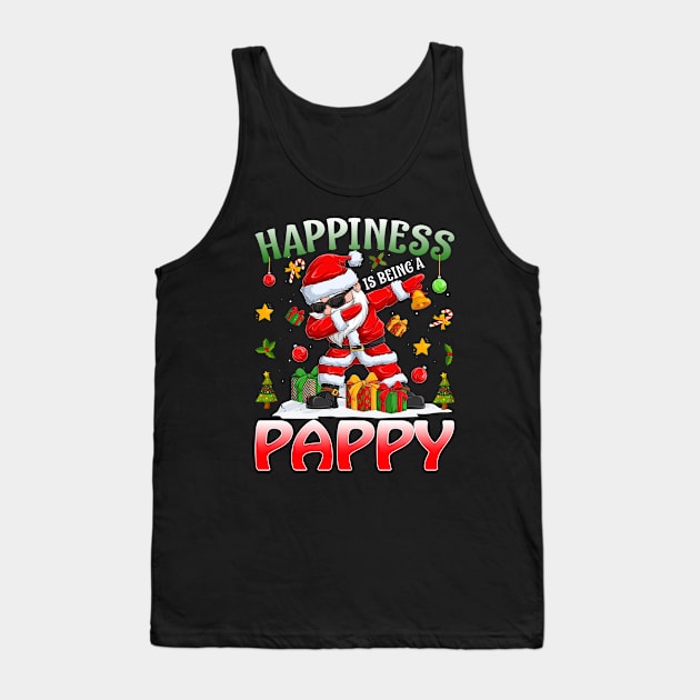 Happiness Is Being A Pappy Santa Christmas Tank Top by intelus